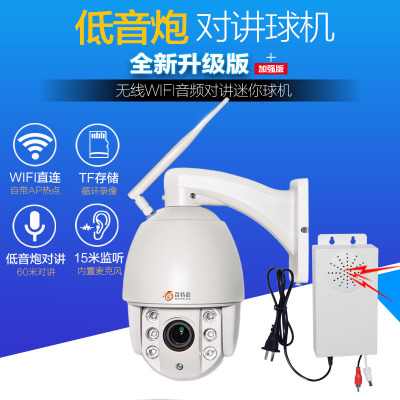130萬(wàn)無(wú)線WIFI高清迷你球機(jī) 960P球形攝像機(jī)夜視60米 音頻對(duì)講