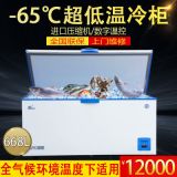 速凍臥式超低溫冰柜-60度商用冷凍柜668L金槍魚海鮮冰箱實(shí)驗(yàn)存儲