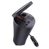 雙USB2.4A150W車載逆變器 12V轉(zhuǎn)220V電源轉(zhuǎn)換器升壓器+點煙器擴(kuò)展