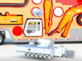 黑色大卡車運(yùn)送挖掘機(jī)配件，組裝成大型挖掘機(jī)，學(xué)習(xí)吧 (249播放)
