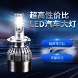 跨境直供C6汽車大燈改裝車燈汽車LED大燈前照燈質量穩(wěn)定H1H4H7