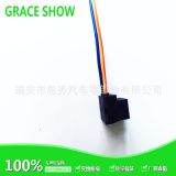 H7陶瓷彎角公母對插，H7汽車接插件，6.3陶瓷H7-2B彎