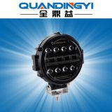 新款圓形60W 7inch LED日行燈越野車改裝前杠射燈 透鏡款行駛燈，