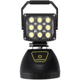 LED手提工作燈充放電紅藍警示投光燈LED泛光燈戶外探照燈應急救援