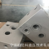 尾板三閥專用液壓閥塊加工設計制造6061 T6鋁材，硬度高，