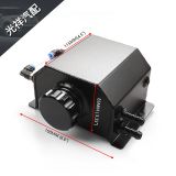 廠家直供汽車改裝件1/2L通用鋁合金方型機油壺透氣壺汽車改裝油壺