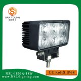 18瓦LED長(zhǎng)方型雙排工作燈18WLED工程車燈LED卡車燈18W LED工作燈