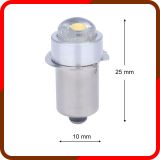 P13.5S LED小燈泡3V/4.5V/6V/7V/9V1瓦無極不分正負(fù)LED手電筒燈泡