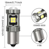廠家直銷(xiāo) 汽車(chē)led燈 轉(zhuǎn)向燈 1156 15smd 3030改裝剎車(chē)燈泡 倒車(chē)燈