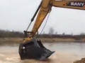 挖機(jī)高頻震動(dòng)篩分 挖掘機(jī)滾筒篩的工作視頻 (419播放)